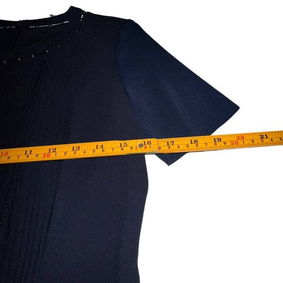 Elie Tahari Navy Blue Dress Size US 8 - Picture 9 of 13